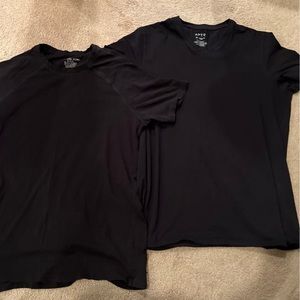 Michael kors round neck  and apt. 9 v neck black t shirts  mens